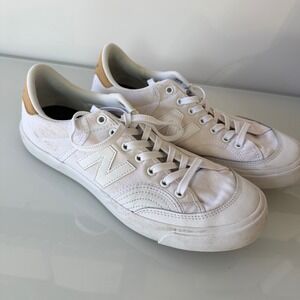 New Balance Numeric 212 Men 10 White Brown NM212NTT Pro Court Skate Shoes